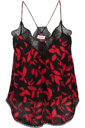 Zadig & Voltaire Christy tanktop med bladtryk