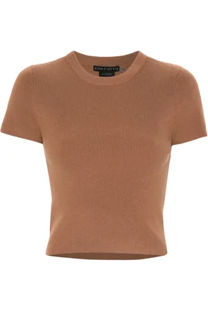 ALICE+OLIVIA Kortærmet striktop