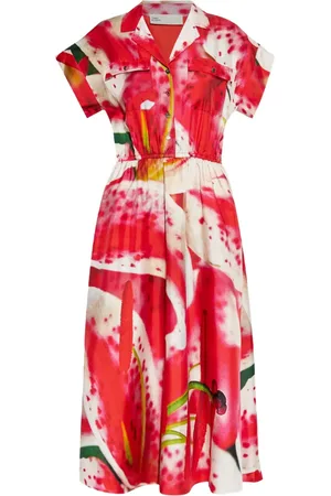 Tory Burch Mellemlang kjole med grafisk tryk
