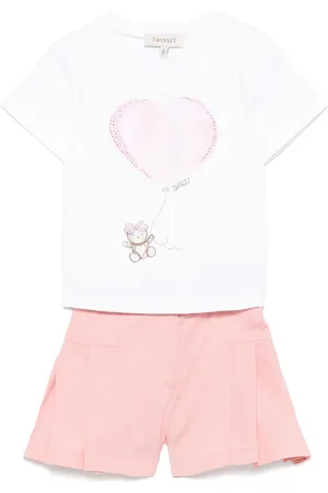 Twin-Set Shortssæt med illustrationtryk