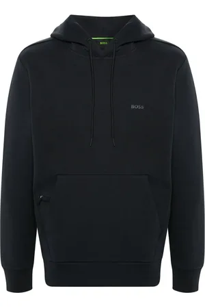 HUGO BOSS Hættetrøje med gummieret logo