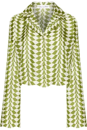 Oscar de la Renta Bluse i silke