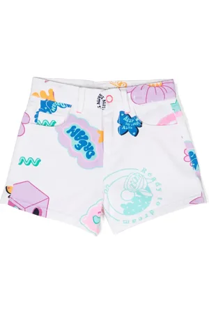 Billieblush Denimshorts med illustration-tryk