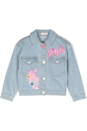 Billieblush Tweed-jakke med pailletter