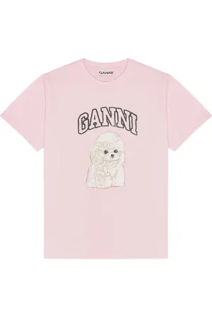 Ganni T-shirt med løs pasform