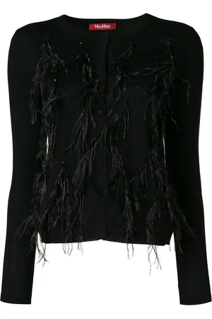 Max Mara Fjer-udsmykket cardigan