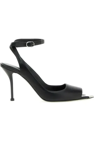 Alexander McQueen 90 mm Punk sandaler med ankelrem-detalje