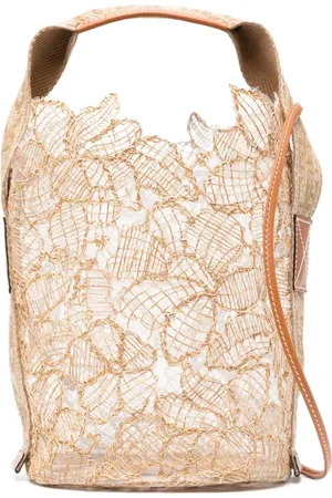 ERMANNO SCERVINO Bucket-taske i strå