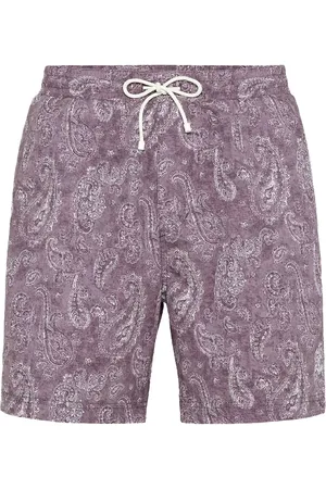 Brunello Cucinelli Badeshorts med paisleytryk