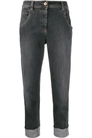 Brunello Cucinelli Cropped jeans med høj talje