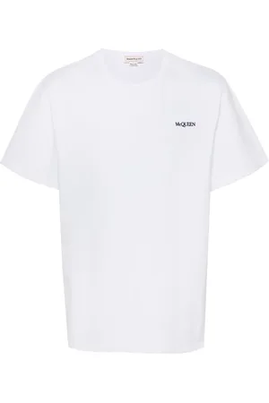 Alexander McQueen T-shirt med broderet logo