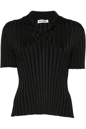 Jil Sander Ribstrikket polotop