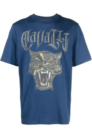 Roberto Cavalli T-shirt med pantertryk