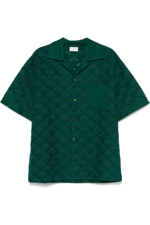 Drôle de Monsieur La Chemise Brodée Tapisserie skjorte