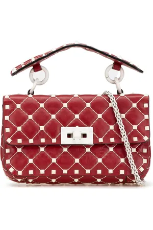 VALENTINO GARAVANI Lille Free Rockstud Spike satchel-taske i lammeskind fra 2000-2017