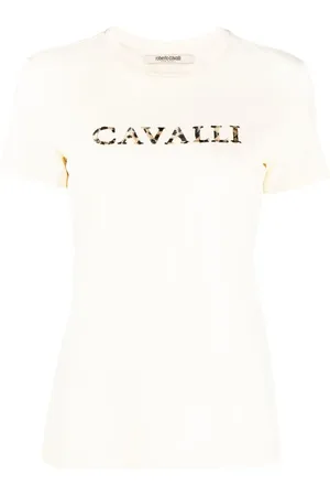Roberto Cavalli T-shirt med broderet logo