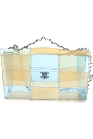 CHANEL Mellemstor Flap skuldertaske med patchwork fra 1997-1999
