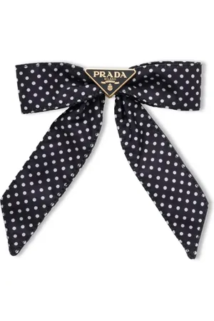 Prada Polkaprikket hårsløjfe
