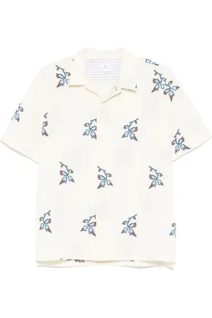 Paul Smith Skjorte med blomster-broderi