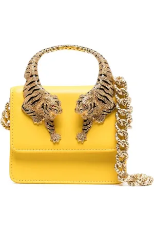 Roberto Cavalli Skuldertaske med tigerhåndtag