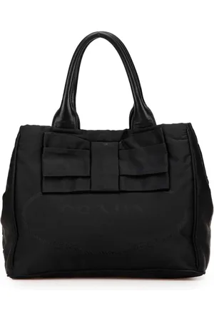 Prada Tessuto Canapa satchel-taske med logo fra 2013-2024