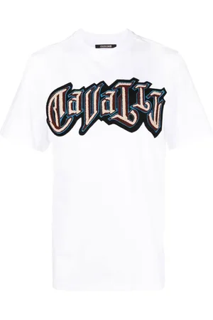 Roberto Cavalli T-shirt med logotryk