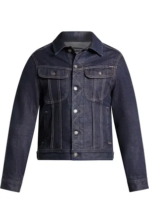 Tom Ford Jakke i denim med kontrastsøm