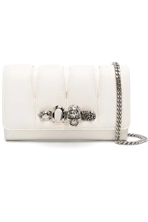 Alexander McQueen The Slash clutch i læder