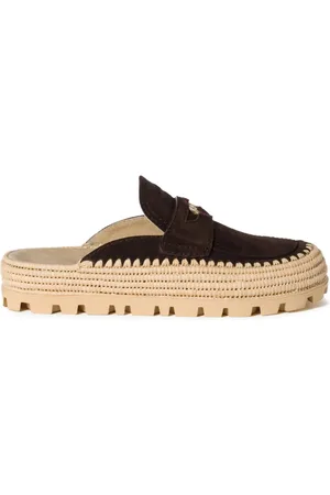 Miu Miu Slip-on træsko-mules i ruskind