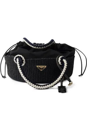 Prada Lille tote i hæklet strik