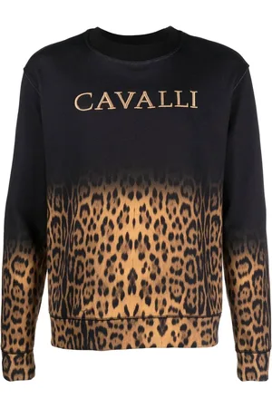 Roberto Cavalli Sweatshirt med leopardtryk
