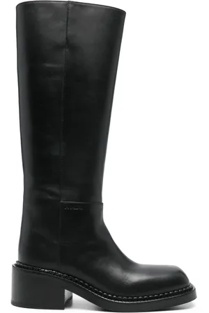 Prada Knæhøje 55 mm læderstøvler