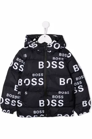 HUGO BOSS Dynejakke med logotryk