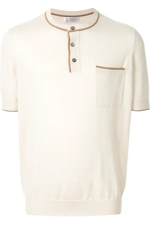 Brunello Cucinelli Strikket Henley-T-shirt