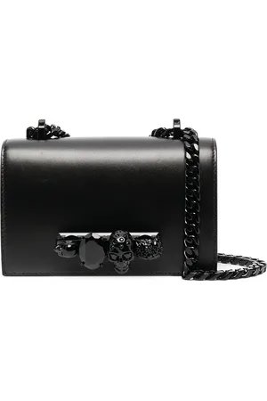 Alexander McQueen Lille satchel-crossbody-taske med juvel