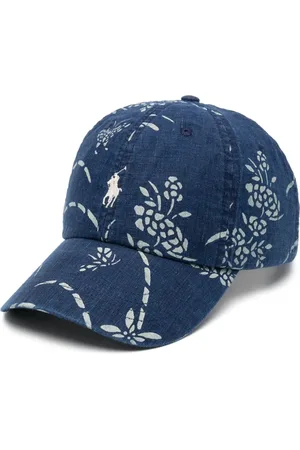 Ralph Lauren Kasket i hør med blomstret tryk
