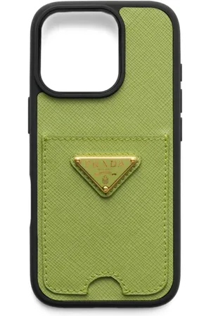 Prada IPhone 16 Pro cover i saffiano-læder