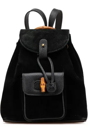 Gucci Bamboo rygsæk i ruskind