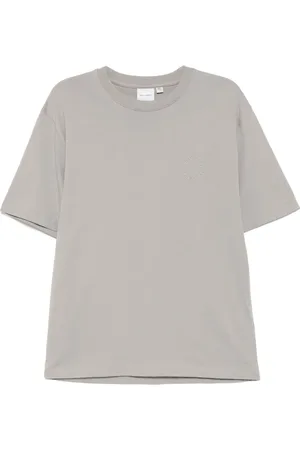 Daily paper T-shirt med broderet kredsløb