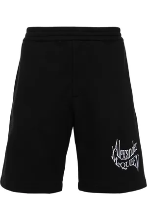 Alexander McQueen Træningsshorts med broderet logo