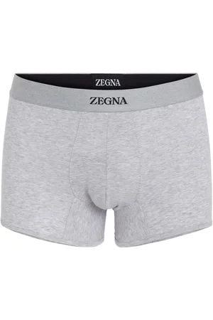 Ermenegildo Zegna Boksershorts i bomuld med logo i taljen