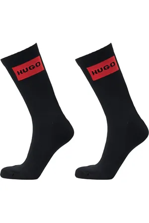 HUGO BOSS Strømper i intarsia-strik (pakke med to)