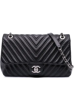 CHANEL Jumbo Classic Chevron Double Stitch Single Flap skuldertaske 2015-2016