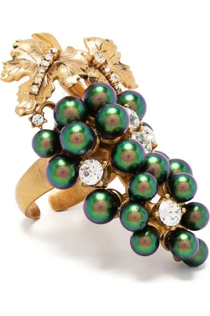 Roberto Cavalli Grape ring med krystaludsmykning