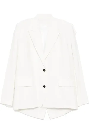 pushBUTTON Enkeltradet blazer med firkantet ryg