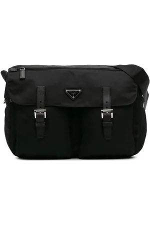 Prada Tessuto crossbody-taske med spænde og lynlås fra 2013-2024