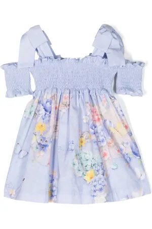 Lapin House Kjole med blomstertryk og ruche