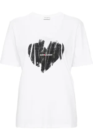 Saint Laurent T-shirt med logotryk