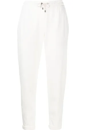 Brunello Cucinelli Cropped joggingbukser med snoretræk