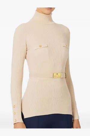 Elisabetta Franchi Sweater med bælte